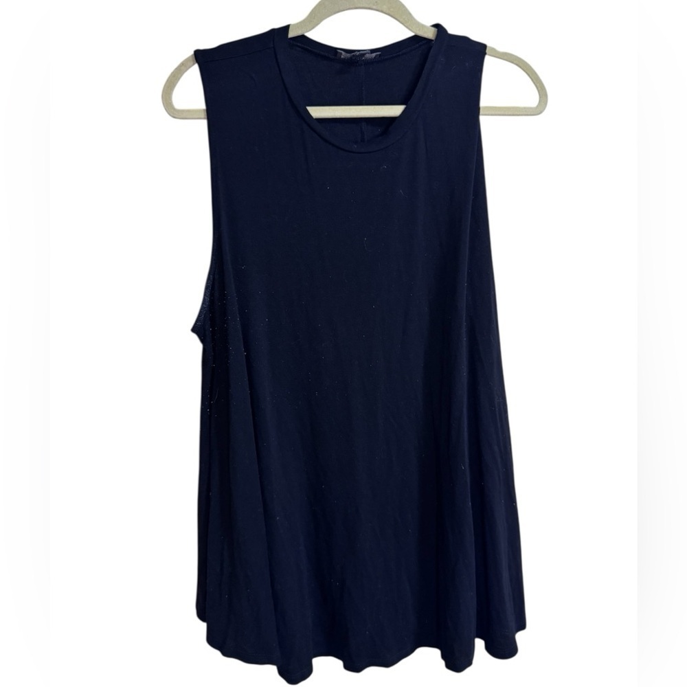 Lane Bryant Black Sleeveless Swing Tank Top - 22/24